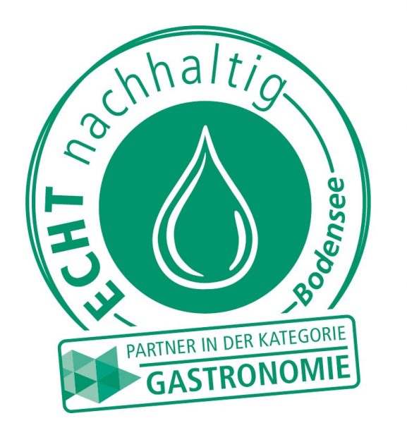 Siegel „Echt nachhaltig Bodensee“ – Partner in der Kategorie Gastronomie